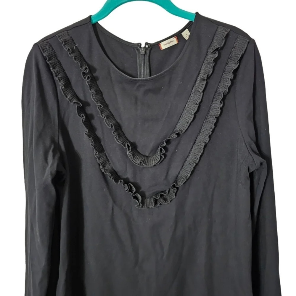 Sunday Best Aritzia Eliza Long Sleeve Ponte Ruffle Dress - Picture 4 of 11